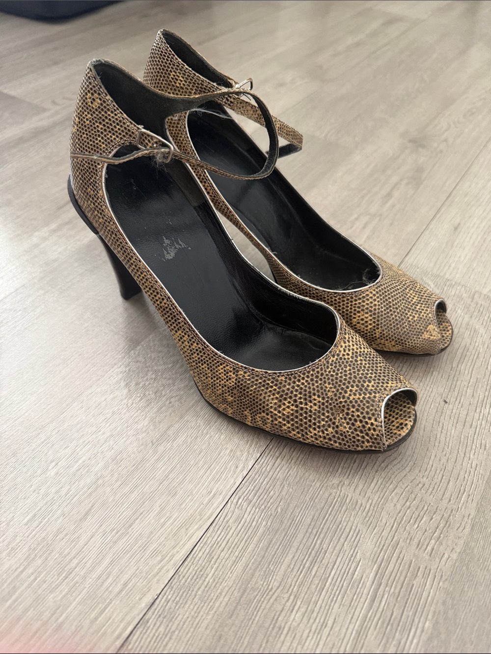 Jill sander exotic lizard heels